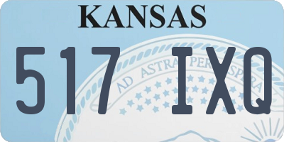 KS license plate 517IXQ