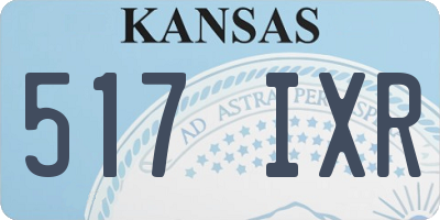 KS license plate 517IXR