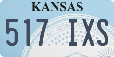 KS license plate 517IXS