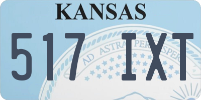 KS license plate 517IXT