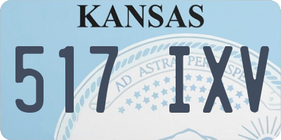 KS license plate 517IXV