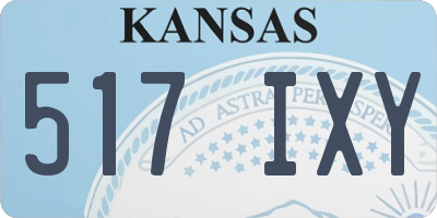 KS license plate 517IXY