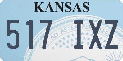 KS license plate 517IXZ