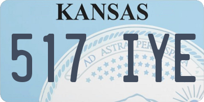 KS license plate 517IYE