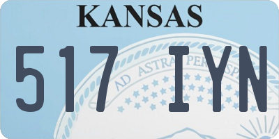 KS license plate 517IYN