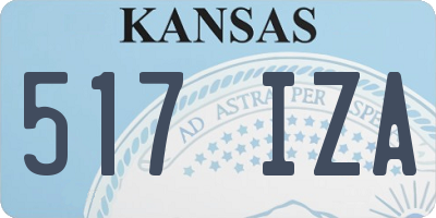 KS license plate 517IZA