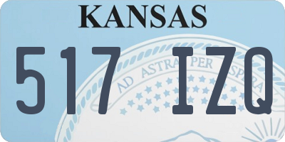 KS license plate 517IZQ