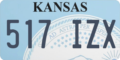 KS license plate 517IZX