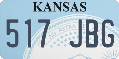 KS license plate 517JBG