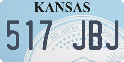 KS license plate 517JBJ