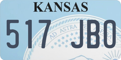 KS license plate 517JBO