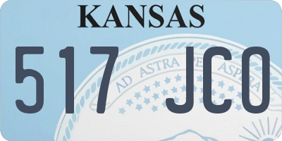 KS license plate 517JCO