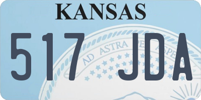 KS license plate 517JDA