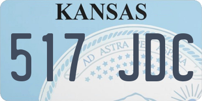 KS license plate 517JDC