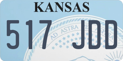 KS license plate 517JDD