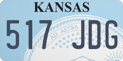 KS license plate 517JDG