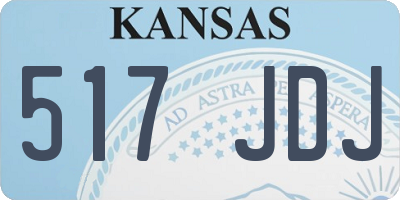 KS license plate 517JDJ