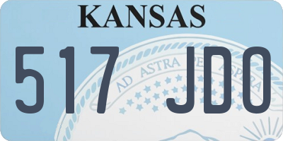 KS license plate 517JDO