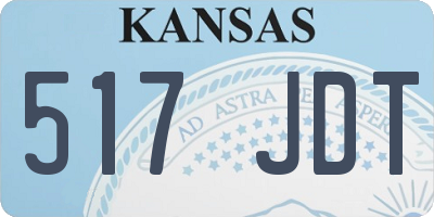 KS license plate 517JDT