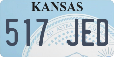 KS license plate 517JED