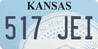 KS license plate 517JEI