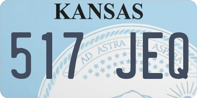 KS license plate 517JEQ