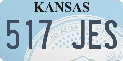 KS license plate 517JES