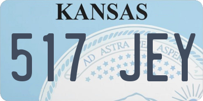 KS license plate 517JEY