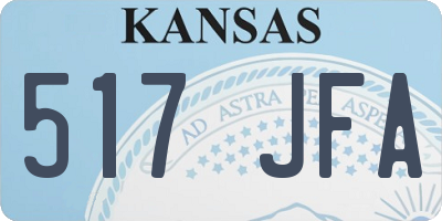 KS license plate 517JFA