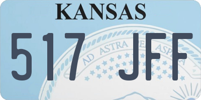 KS license plate 517JFF