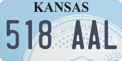 KS license plate 518AAL