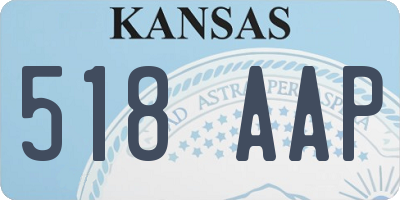 KS license plate 518AAP