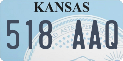 KS license plate 518AAQ