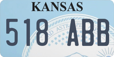 KS license plate 518ABB