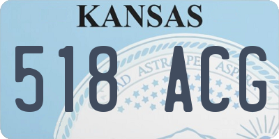 KS license plate 518ACG