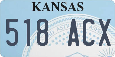 KS license plate 518ACX