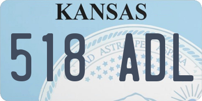 KS license plate 518ADL