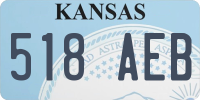 KS license plate 518AEB