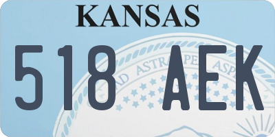 KS license plate 518AEK