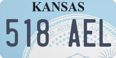 KS license plate 518AEL
