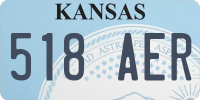 KS license plate 518AER