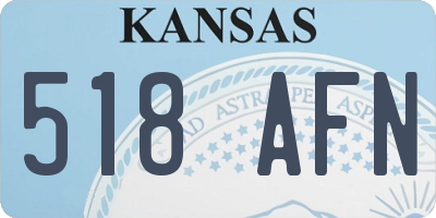 KS license plate 518AFN