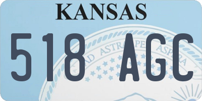 KS license plate 518AGC