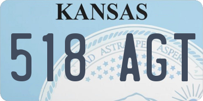 KS license plate 518AGT