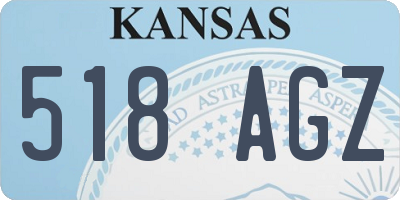 KS license plate 518AGZ