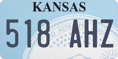 KS license plate 518AHZ