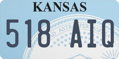 KS license plate 518AIQ
