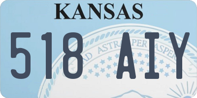 KS license plate 518AIY
