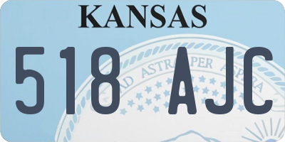 KS license plate 518AJC