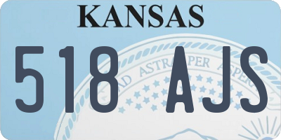 KS license plate 518AJS